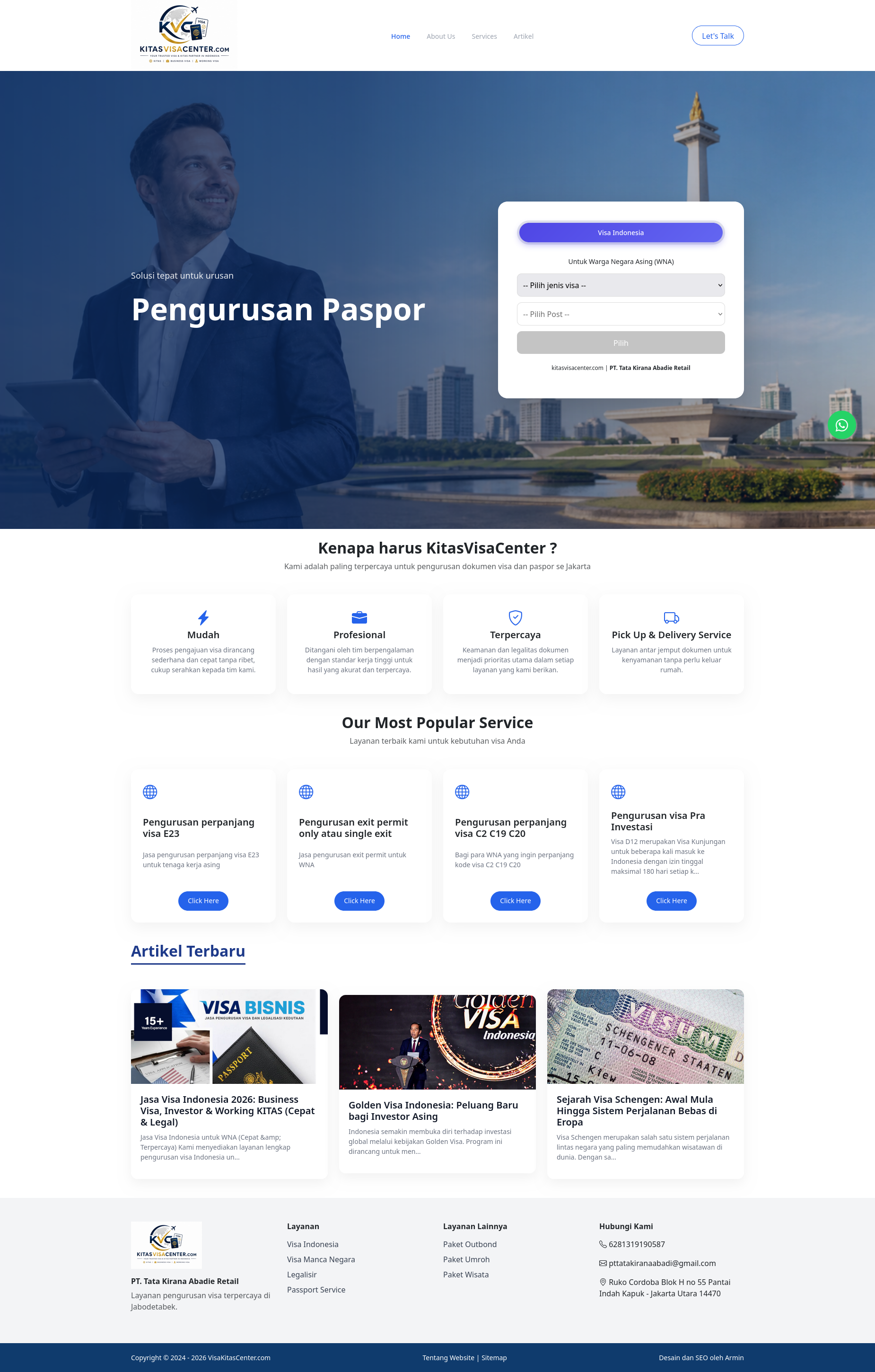Company profile perusahaan pengurusan visa